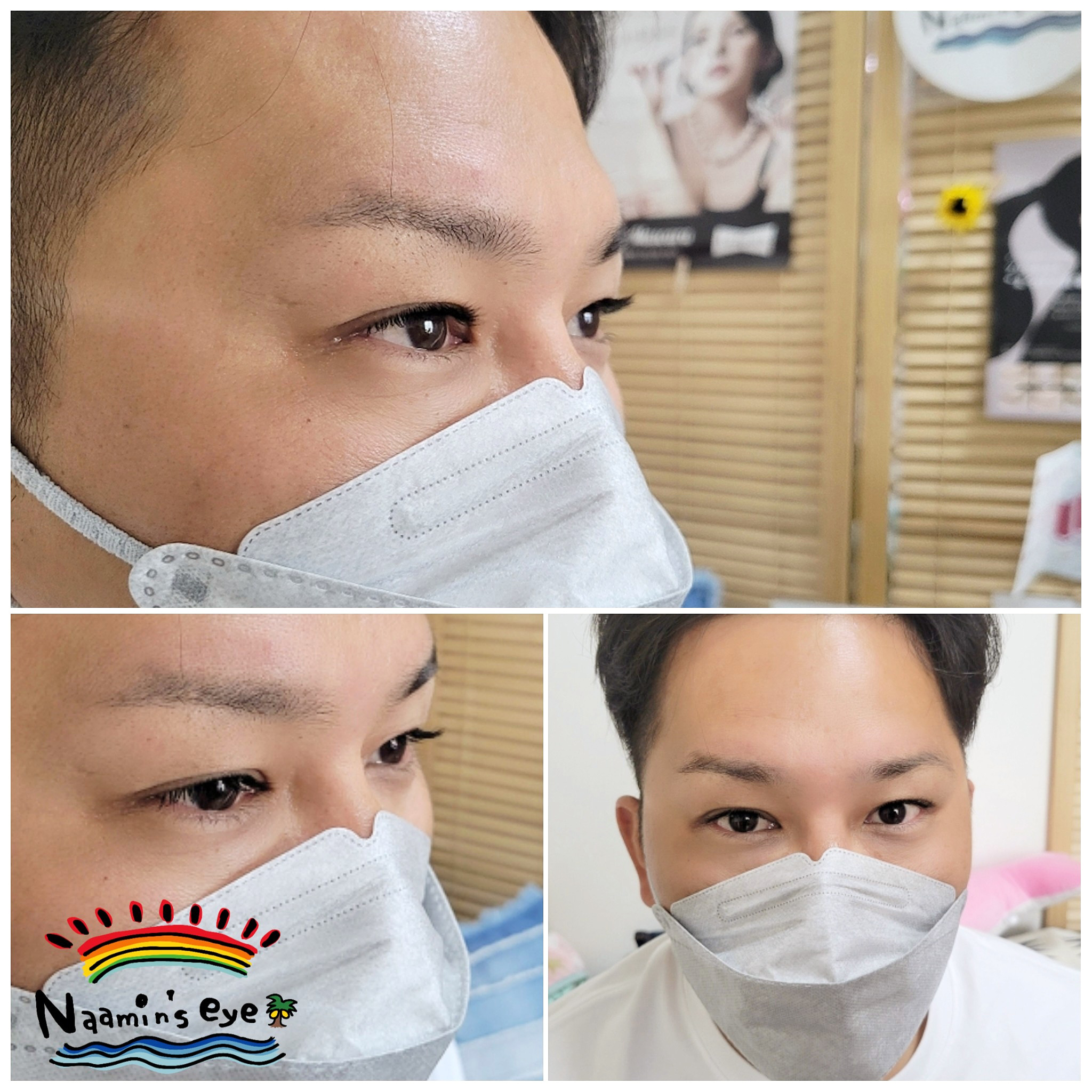 メンズマツエク 男性の方でもナチュラルに キリッとした目元に✨⋆
